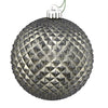 Vickerman N188725D 6" Limestone Durian Glitter Ball Ornament 4 Per Bag