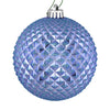 Vickerman N188534D 4" Lilac Durian Glitter Ball Ornament 6 Per Bag