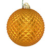 Vickerman N188430D 2.75" Antique Gold Durian Glitter Ball Ornament 12 Per Bag