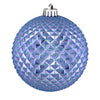 Vickerman N188734D 6" Lilac Durian Glitter Ball Ornament 4 Per Bag