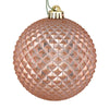 Vickerman N188458D 2.75" Rose Gold Durian Glitter Ball Ornament 12 Per Bag