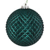 Vickerman N188462D 2.75" Sea Blue Durian Glitter Ball Ornament 12 Per Bag