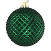 Vickerman N188474D 2.75" Midnight Green Durian Glitter Ball Ornament 12 Per Bag