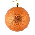 Vickerman N189118D 4" Burnished Orange Brushed Ball Ornament 6 Per Bag