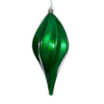 Vickerman N189504DCV 8" Green Uv Candy Swirl Drop Christmas Ornament Set Of 3