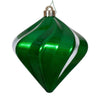 Vickerman N189804DCV 6" Green Swirl Diamond Uv Candy Christmas Ornament Set Of 3
