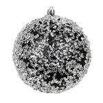 Vickerman N190517D 10" Black Glitter Hail Ball Ornament