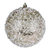 Vickerman N190438D 8" Champagne Glitter Hail Ball Ornament
