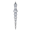 Vickerman N190987D 20" Pewter Mercury Finial Pack Of 2