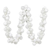 Vickerman N191211 6' White Assorted Ornament Ball Christmas Garland