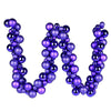 Vickerman N191266 6' Purple Assorted Ornament Ball Christmas Garland