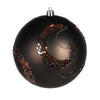 Vickerman N191784D 4.75" Gunmetal Matte Sequin Swirl Drilled Wired 4/Bag