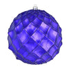 Vickerman N192066D 4" Purple Shiny Form Ball Drilled Wired 6/Bag
