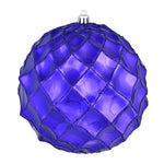 Vickerman N192066D 4" Purple Shiny Form Ball Drilled Wired 6/Bag