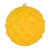 Vickerman N192178D 6" Yellow Shiny Form Ball Drilled Wired 4/Bag
