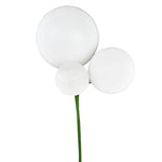 Vickerman N193111 18" White Ball Ornament Christmas Pick Set Of 3