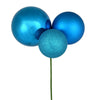Vickerman N193212 18" Turquoise Ball Ornament Christmas Pick Pack Of 2