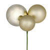 Vickerman N193238 18" Champagne Ball Ornament Christmas Pick Pack Of 2