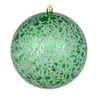 Vickerman N195804D 8" Green Crackle Ball Ornament