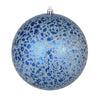 Vickerman N195431D 4" Midnight Blue Crackle Ball Ornament 6 Per Bag