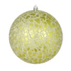 Vickerman N195873D 8" Lime Crackle Ball Ornament
