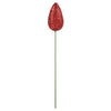 Vickerman N197203 24" X 7" Red Matte Glitter Pinecone Aritificial Christmas Stick 4 Per Set
