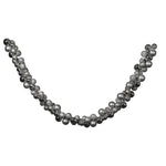 Vickerman N200807 7' Silver Assorted Ornament Garland