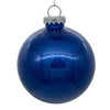 Vickerman N210802 3" Clear Ball Christmas Ornament With Blue Glitter Interior 12 Pieces Per Bag