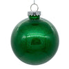 Vickerman N211204 4.75" Clear Ball Christmas Ornament With Green Glitter Interior 4 Pieces Per Bag