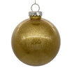 Vickerman N211508 6" Clear Ball Christmas Ornament With Gold Glitter Interior 4 Pieces Per Bag