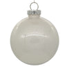 Vickerman N211011 4" Clear Ball Christmas Ornament With White Glitter Interior 6 Pieces Per Bag