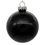Vickerman N210817 3" Clear Ball Christmas Ornament With Black Glitter Interior 12 Pieces Per Bag