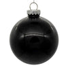 Vickerman N211017 4" Clear Ball Christmas Ornament With Black Glitter Interior 6 Pieces Per Bag