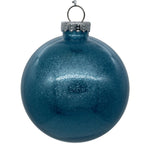 Vickerman N210832 3" Clear Ball Christmas Ornament With Baby Blue Glitter Interior 12 Pieces Per Bag