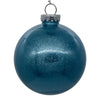 Vickerman N211032 4" Clear Ball Christmas Ornament With Baby Blue Glitter Interior 6 Pieces Per Bag