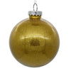 Vickerman N210837 3" Clear Ball Christmas Ornament With Honey Gold Glitter Interior 12 Pieces Per Bag