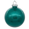 Vickerman N211042 4" Clear Ball Christmas Ornament With Teal Glitter Interior 6 Pieces Per Bag