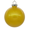 Vickerman N211078 4" Clear Ball Christmas Ornament With Yellow Glitter Interior 6 Pieces Per Bag