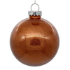 Vickerman N211088 4" Clear Ball Christmas Ornament With Copper Glitter Interior 6 Pieces Per Bag