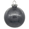 Vickerman N211225 4.75" Clear Ball Christmas Ornament With Limestone Glitter Interior 4 Pieces Per Bag