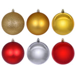 Vickerman N220153 2.4" Gold Red And Silver Ornament Assortment 18 Per Box.
