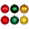Vickerman N220154 2.4" Red Gold And Green Ornament Assortment 18 Per Box.