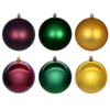 Vickerman N220556 3" Burgundy Gold And Green Ornament Assortment 24 Per Box.".