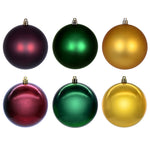 Vickerman N220556 3" Burgundy Gold And Green Ornament Assortment 24 Per Box.".