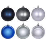 Vickerman N220564 3" Midnight Blue Pewter And Silver Ornament Assortment 24 Per Box.