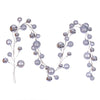 Vickerman N222707 10' Silver Assorted Finish Branch Ball Ornament Garland.