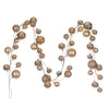 Vickerman N222738 10' Champagne And Rose Assorted Finish Branch Ball Ornament Garland.