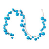 Vickerman N222812 10' Turquoise Pearl Branch Ball Wire Garland.