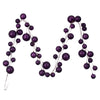 Vickerman N222826 10' Plum Pearl Branch Ball Wire Garland.
