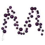 Vickerman N222826 10' Plum Pearl Branch Ball Wire Garland.